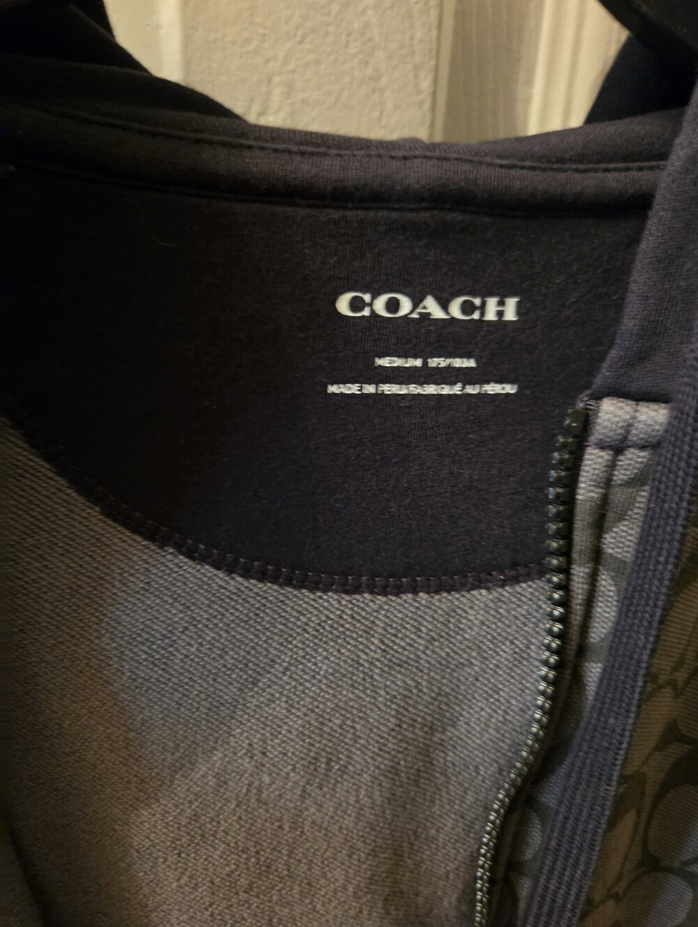 Coach Black Monogram Zip Hoodie - Men's - Picture 5 of 16